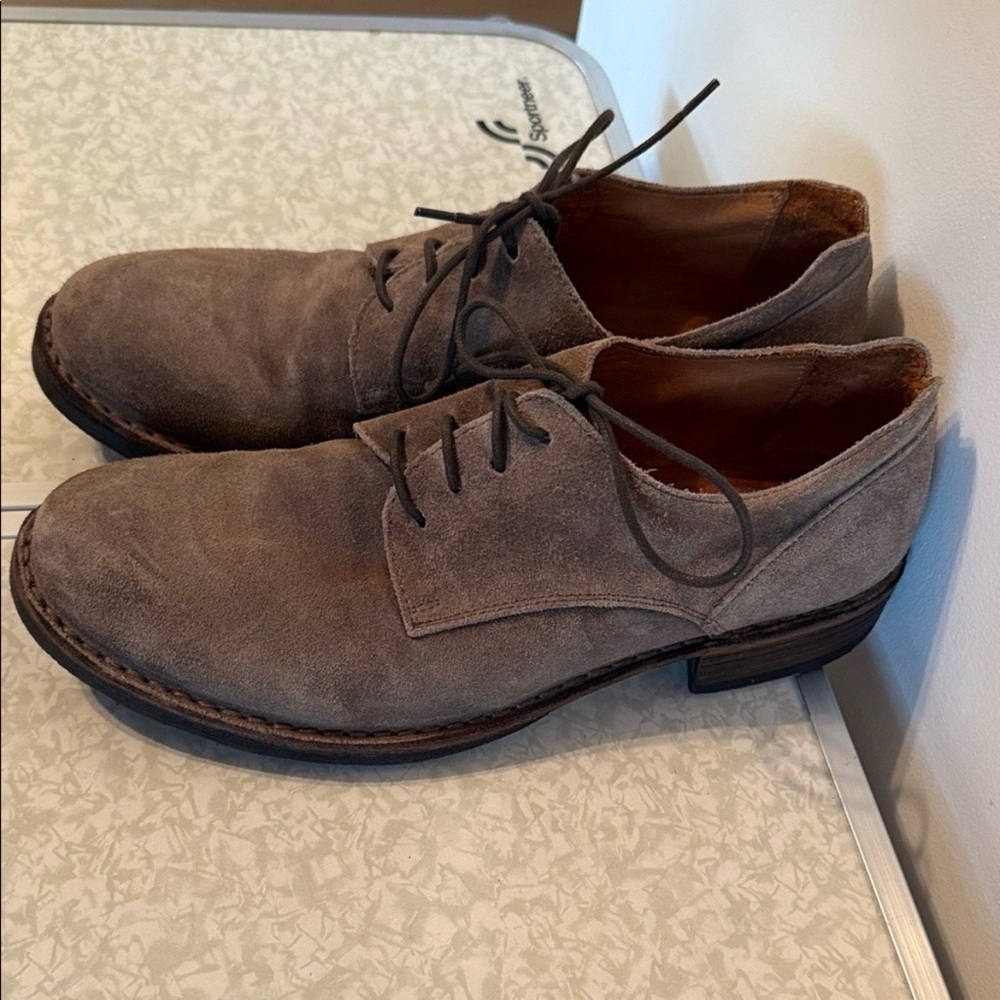 Fiorentini + Baker Women’s Gray Suede Oxfords - Picture 6 of 8
